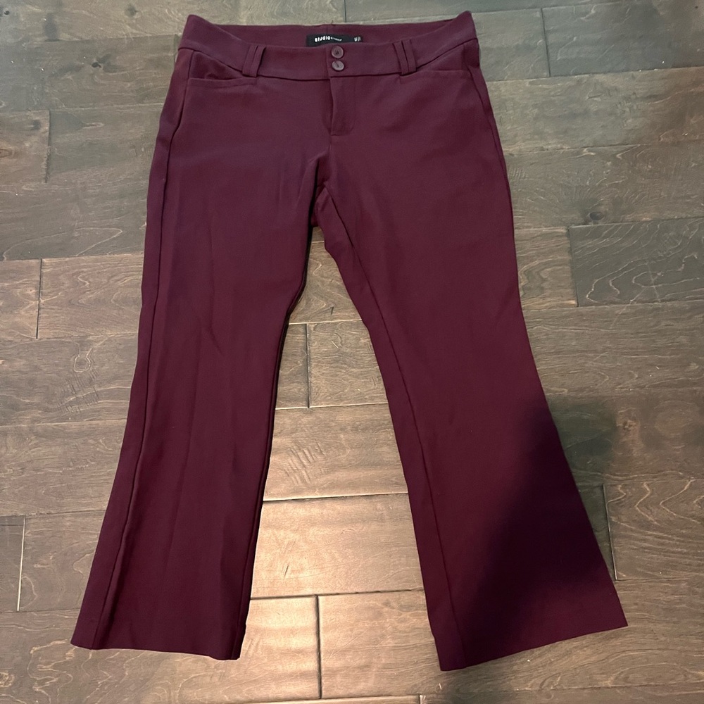 Deep Burgundy/Oxblood Flare Dress Pants